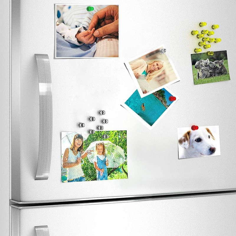 Wukong 10×16mm Small Magnets Strong, 56 Pack Fridge Magnets Whiteboard