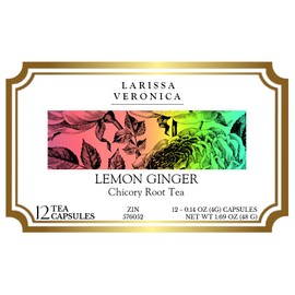 Lemon Ginger Chicory Root Tea (Single Serve K-Cup Pods) (12 pods, ZIN: 576052) - 3 Pack