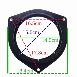 【Deepa】Inner Baffle 6.7 inches Compatible with Daihatsu Speaker Baffle Compatible with Toyota Compatible with Subaru Car Audio Parts with Microfiber Towel