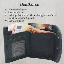 flevado Small Handy Party Disco Purse in Various Colours Lifestyle, black-green, Classic