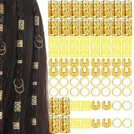 Dreadlocks Jewellery, Pack of 40 Hair Accessories for Braids, Adjustable Metal Cuffs, Loc Jewellery for Hair, Hair Spirals Clips, Hair Accessories for Dreadlocks for Men, Women, Girls and Boys Braids