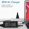 Tinkon Laptop Charger 45W Power Cord: Replacement for HP 14" 15" 15.6" 17" Portable Students and Business Laptop Model 741727-001 AC Adapter - 45W 19.5V 2.31A for HP Pavilion/Stream Computer Power Supply