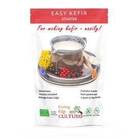 Cutting Edge Cultures Easy Kefir Starter Culture, 4 Pack, 20g