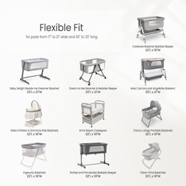 lulumoon Muslin Bassinet Sheets Baby: Cotton Bedside Sleeper Bassinet Sheets Fitted for Boys and Girls