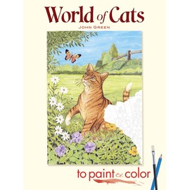 World of Cats to Paint or Color (Dover Art Coloring Book)