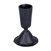 Creative Co-Op Tall Hand-Forged Cast Metal Taper Holder, Black