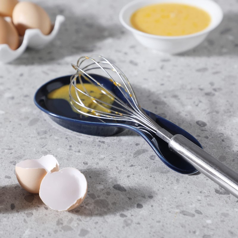 GDCZ Porcelain Spoon Rest - Large Spoon Holder Utensil Rest