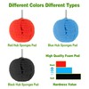 6PCS Car Wheel Hub Drill Buffing Sponge Pads Kit,3 Inch