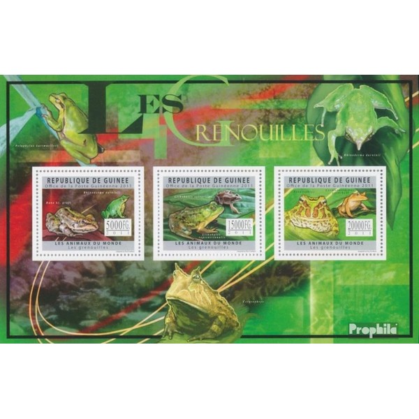 Prophila Collection Guinea 8870-8872 Mini Sheet (Complete Edition) Mint NH