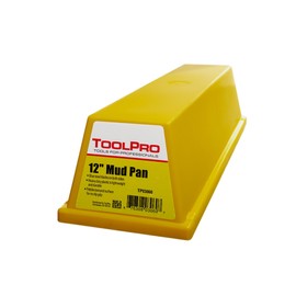 ToolPro 12 in. Plastic Mud Pan with Steel Wiping Blades