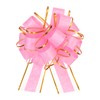 MECCANIXITY 10pcs 8 Inch Large Pull Bow Gift Wrapping Bows Ribbon Organza Pink for Wedding Baskets Presents Christmas Valentine's Day Party