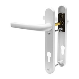 UPVC Door Handle Avocet Pioneer Sprung 92mm PZ Double Glazing Pair Set Patio PVC White 122mm