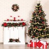 DERAYEE 6 PCS Christmas Glitter Candy Cane Plastic Candy Cane