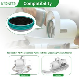 Hepa Filter Sponge Replacement Accessories for Neakasa/Neabot P1 Pro Pet Grooming Kit & Vacuum(3 Hepa Filters+7 Sponges)