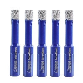 SHDIATOOL Diamond Drill Core Bits 5 Pieces 5/16 Inch Cutter for Porcelain Tile Marble Ceramic Granite Bricks 8mm Dry/Wet Diamond Hole saws for Hand Drills