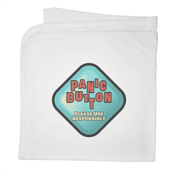 Azeeda 'Panic Button' Cotton Baby Blanket/Shawl (BY00044856)