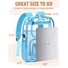 Flowston Clear Backpack Heavy Duty, Large TPU Clear Bookbag for