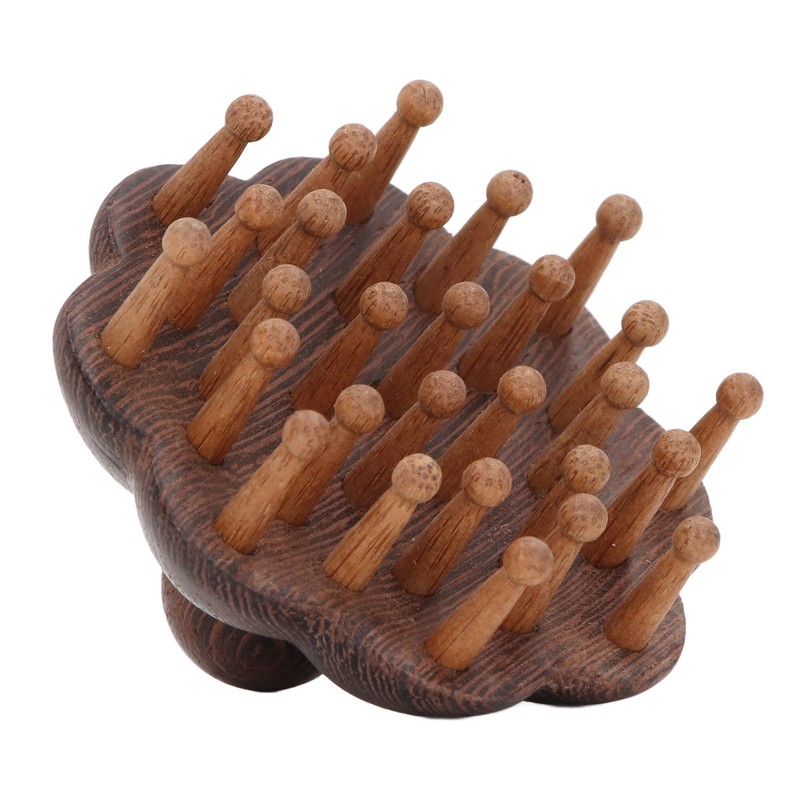 Wood Massage Comb Sandalwood Scraping Scalp Massage Comb Massager Tool
