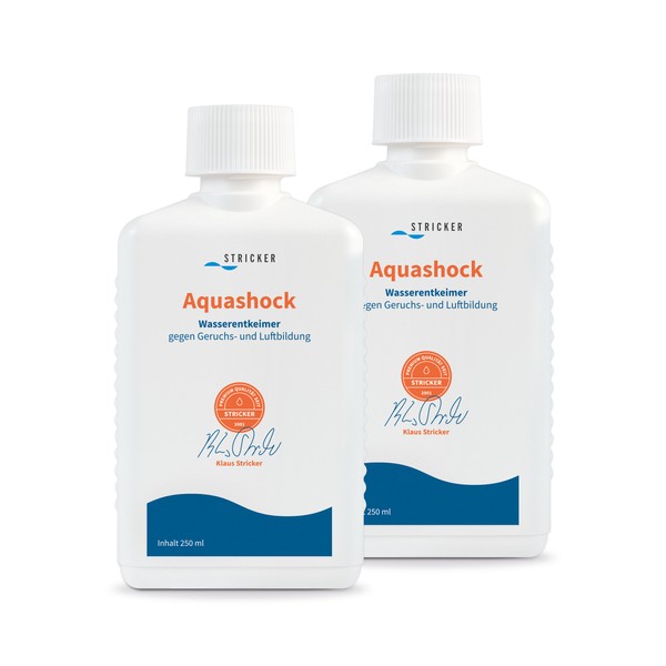 Aquashock Strickerchemie Water Bed Steriliser: Double Pack of 250 ml