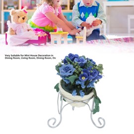 Miniature Flowers,Mini Miniature Potted Plants Model Fairy Garden Plants for Dollhouse, Micro Landscape