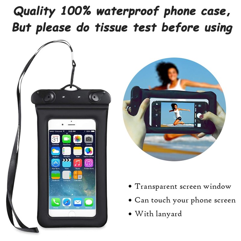 OMGear Waterproof Dry Bag Camping Dry Sack With Phone Pouch
