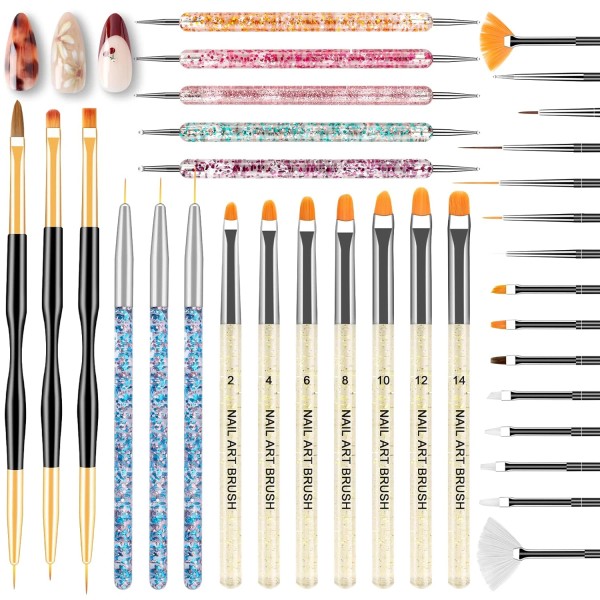 Does not apply 33PCS Nail Art Brushes Set, Nail Tech