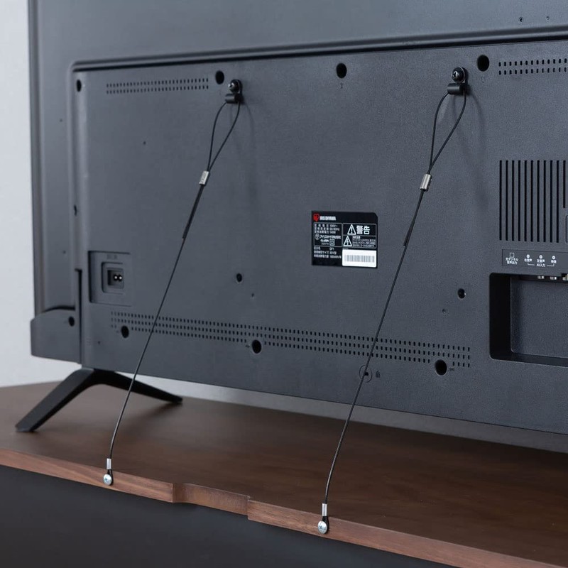 Iris Ohyama KTBW-600 Wire, TV Fall Prevention, High Load Capacity,