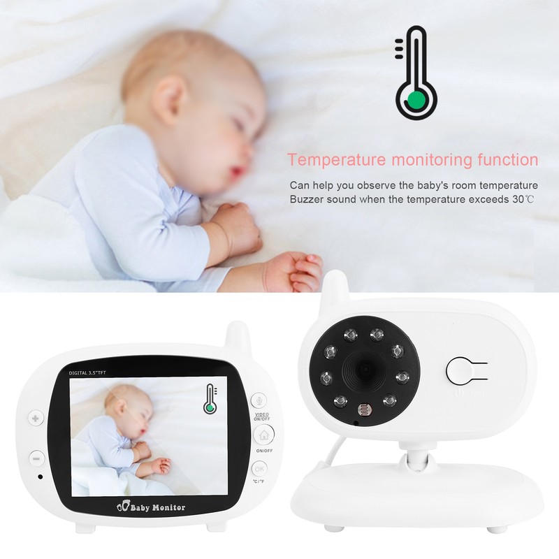 3.5in TFT Baby Camera Digital Night Vision Temperature Sensor Viewing