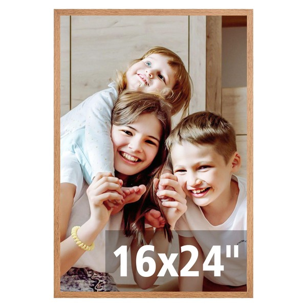 Gaevuian 16x24 frame Distressed Farmhouse Wood Pattern 16x24 poster frame,Horizontal