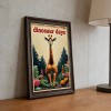 24x36 Wood Grain and Gold Frame Home Beginnings Quote for