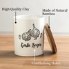 LYEOBOH Garlic Keeper, Garlic Storage, Garlic Holder, Large Ceramic Garlic