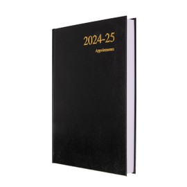 Collins Essential A5 Academic Year 2024-25 Day a Page Diary - Black - Mid Year Academic Planner for Students and Teachers - ESSA51M.99-2425 - July 2024 to July 2025