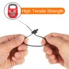 HARFINGTON 100pcs Push Mount Cable Zip Tie 4.7" x 0.2"