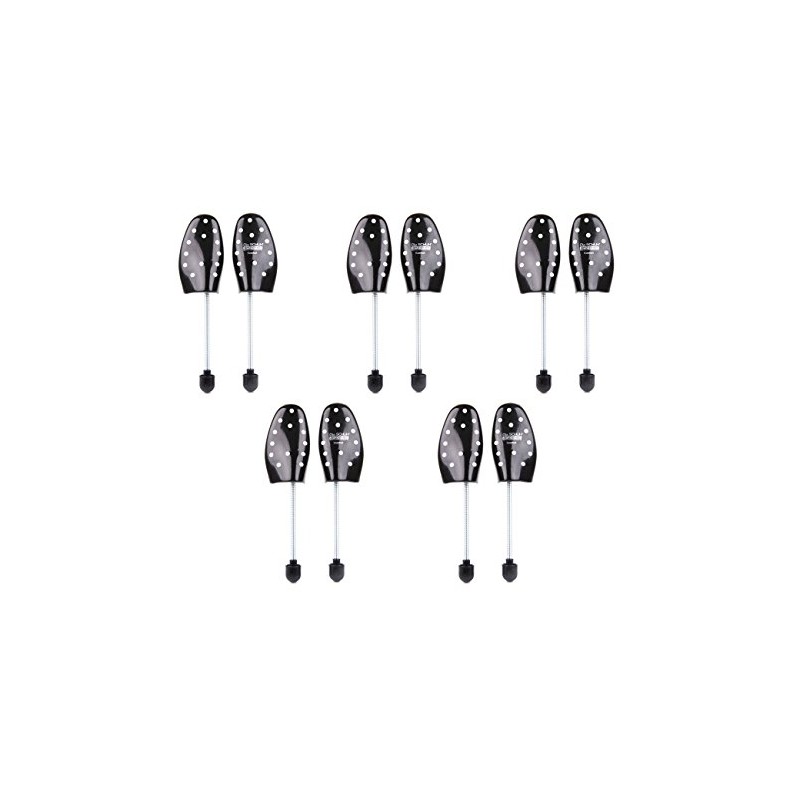 5 Pairs Set - Plastic Shoe Tree - Spiral Spring