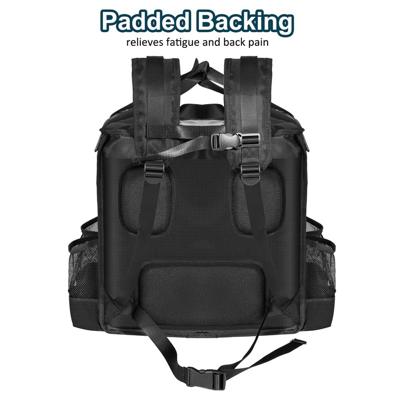 cherrboll Food Delivery Backpack with Drink Holders & Dividers, Insulated