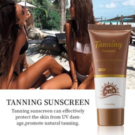 60g Selbstbräunungsgel, Flüssiges Selbstbräuner, Feuchtigkeitsspendende, Fortschrittliche Lotion zum Bräunen, Selbstbräuner für Körper und Gesicht, Dunkler Sonnenschutzmittel