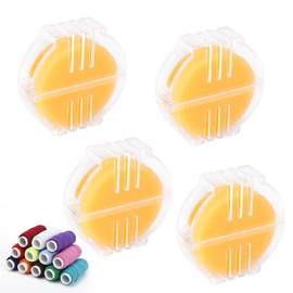4Pcs Beeswax Thread Conditioner,Thread Wax for Sewing Thread,Thread Conditioner Beeswax for Quilting Sewing Strengthening Line Embroidery Wax for Thread(Yellow)