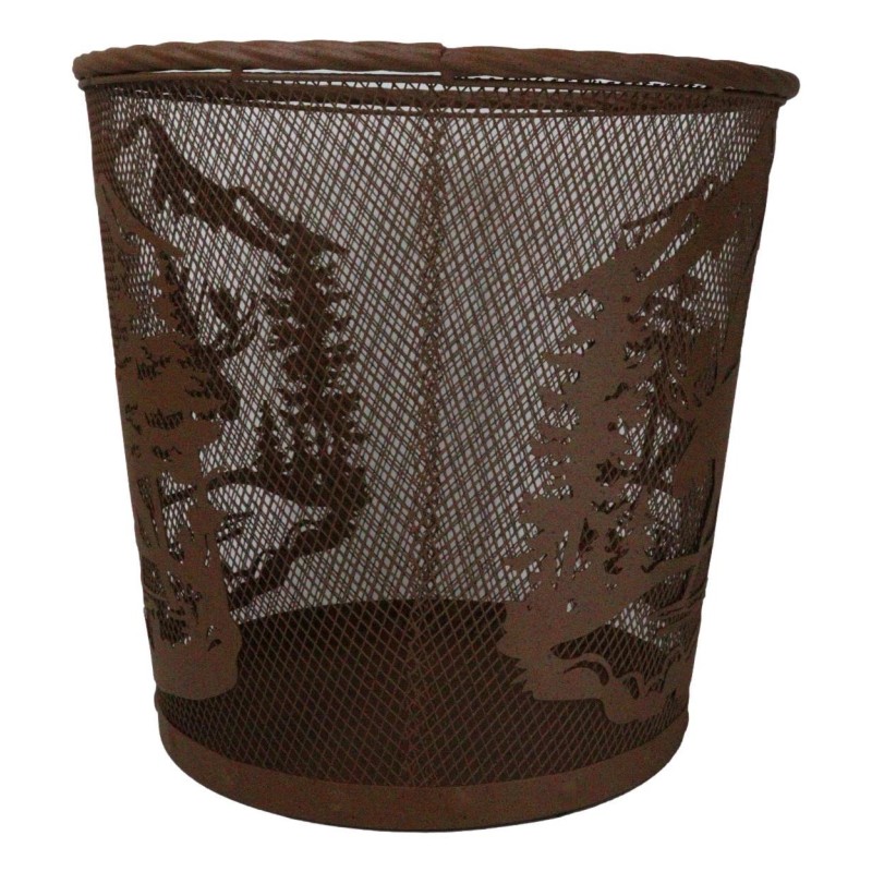 Ebros GIft Rustic Deer Moose By Pine Forest Mountains Metal