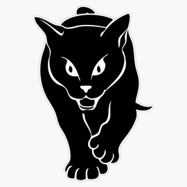 Sunderland Black Cat Sticker Outdoor Rated Vinyl Sticker Decal for Windows, Bumpers, Laptops or Crafts 5"