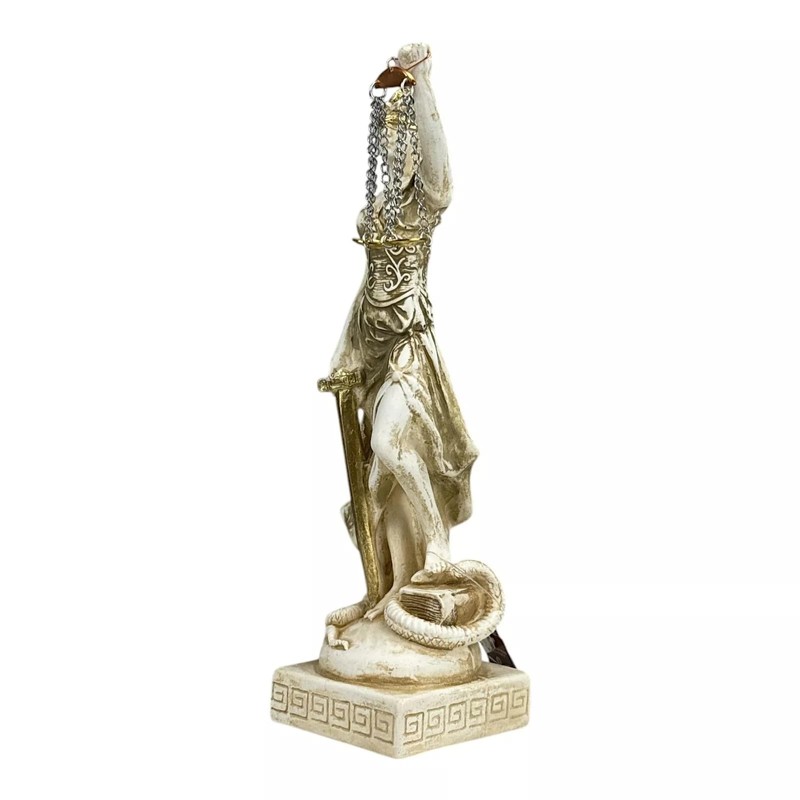 Themis Greek Roman Lady of Justice Hard Plaster Statue Sculpture