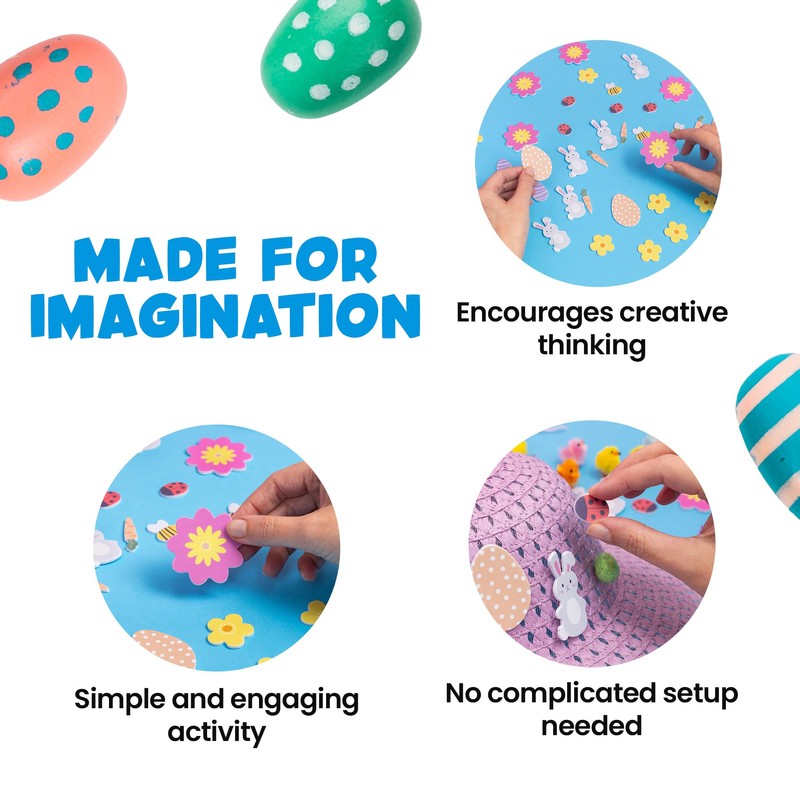 evelay Easter Bonnet Hat Craft Kit - Decorate Your Own