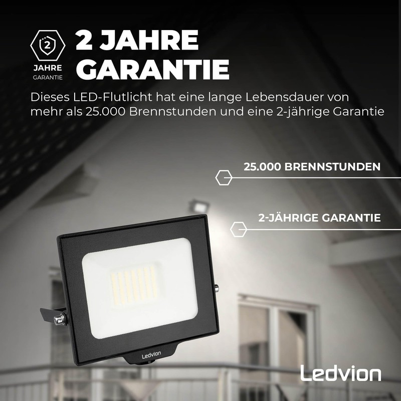 Ledvion LED Spotlight with 0.5 m Cable, 50 Watt Osram