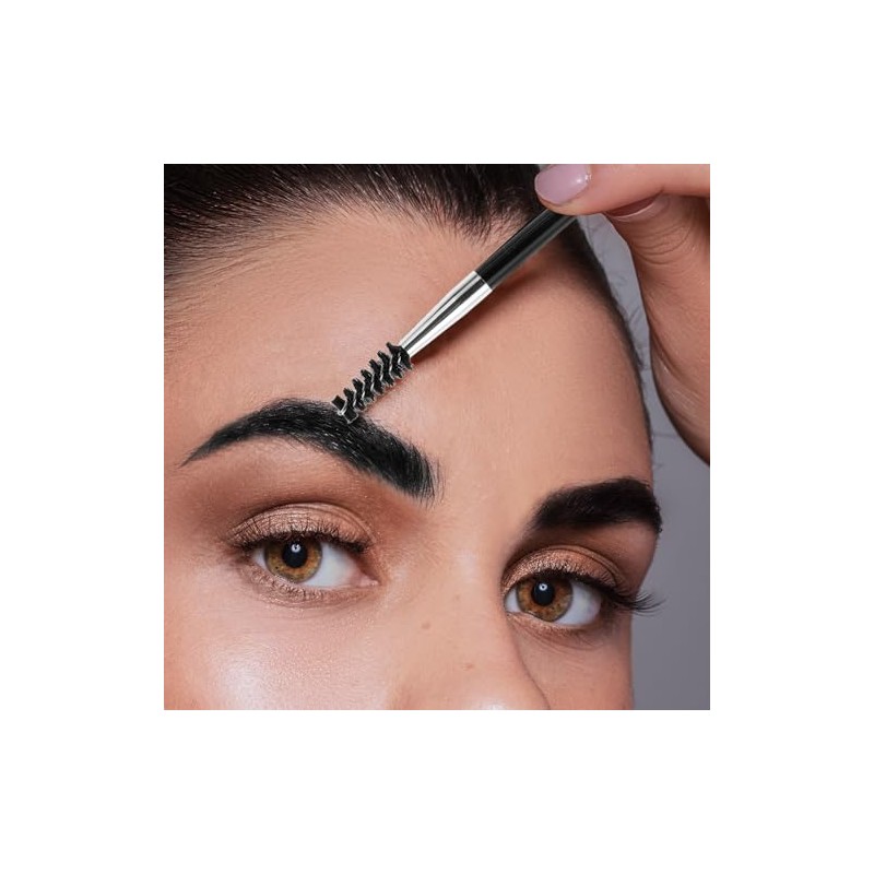 Gel para Cejas con Cepillo Resistente al Agua Negro