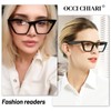 OCCI CHIARI Oversized Reading Glasses 2.5 Womens Trendy Cat Eye