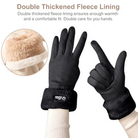 Favoreal Winter Gloves for Women Warm Fleece Lined Touchscreen Windproof Gloves Thick Winter Gloves for Lady