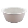 HAOHIZE Plastic Colander, Double Layer Colanders Bowl Set Vegetable Fruit