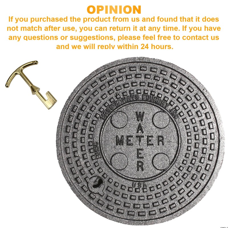 VIDABTE M07001 water meter key, Water Meter Box Key, Water