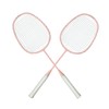 Sports Straight Beat Badminton Racket with Anti Skid Handle Glassy