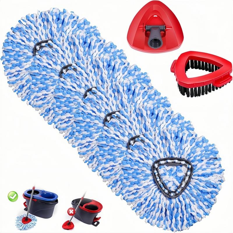 Spin Mop Head Replacement & Shower Floor Scrubber，Compatible with Ocedar