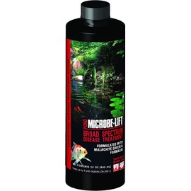 MICROBE-LIFT BSDT32 Broad Spectrum Disease Treatment for Ponds and Outdoor Water Garden, Safe for Live Koi Fish, Goldfish, Plants, and Decor, 32 Ounces